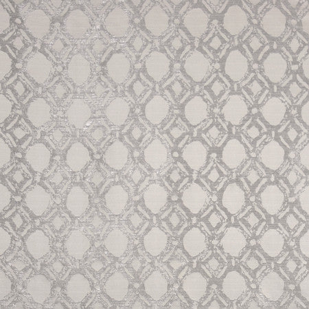 Never Lost Silver by Carole Designer Fabric Blue Steel 100% Polyester China 11 3/4" V, 14 5/8" H 56" - Swanky Fabrics -