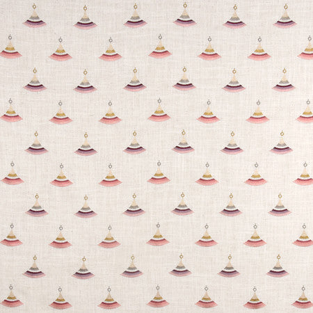 Fan Out Petal by Carole Designer Fabric Well-Traveled 86% Polyester, 9% Rayon, 5% Linen China 60,000 Wyzenbeek Double Rubs </p><p>Repeat: 5 3/4" V, 4 1/2" H 55" - Swanky Fabrics -