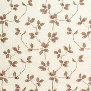 Trailing Leaves Latte by Carole Fabric