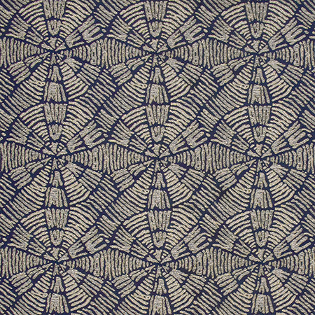 Unforgettable Time Navy by Carole Fabric State Of The Art 100% Polyester CHINA  7 1/8" V, 7" H 55"  - Fabric Carolina -