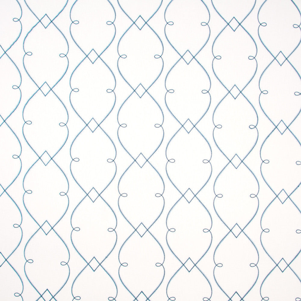 Lemonade Stand Azure by Carole Fabric For The Window 55% Polyester, 28% Cotton, 9% Linen, 8% Viscose India N/A Horizontal: 1275 and Vertical: 925 51 - Fabric Carolina -