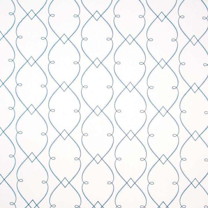 Lemonade Stand Azure by Carole Fabric For The Window 55% Polyester, 28% Cotton, 9% Linen, 8% Viscose India N/A Horizontal: 1275 and Vertical: 925 51 - Fabric Carolina -