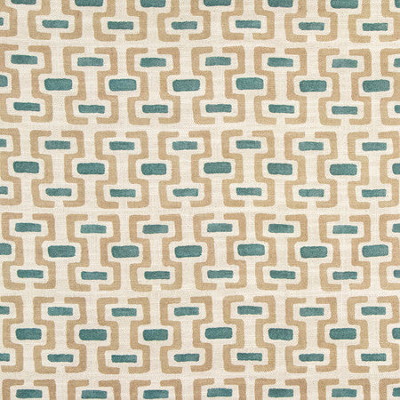 Darling Idea Linen by Carole Fabric Serene Green 75% Cotton, 25% Linen-Soil Repellent 9,000 Wyzenbeek Double Rubs 9" V, 6 3/4" H 55" - Fabric Carolina -