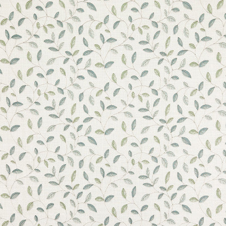 This Feeling Silver Sage by Carole Fabric Oasis Base: 100% Recycled Polyester Embr: 62% Polyester, 38% Cotton India  9" V, 13" H 52"  - Fabric Carolina -
