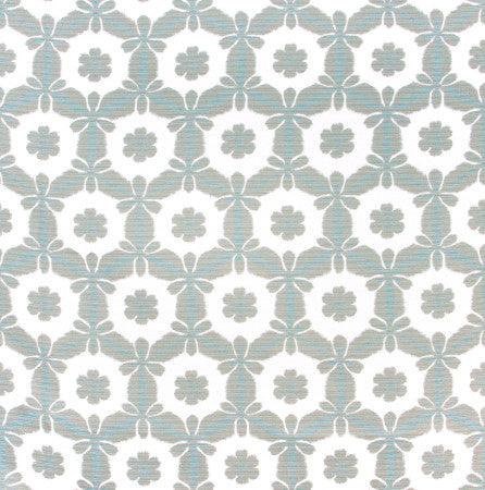 Set To Open Sea Glass by Carole Fabric DESERT WANDERER 52% Poly, 25% Cotton, 23% Rcy Cotton- Softened Woven In USA Passes 30,000 Double Rubs Wyzenbeek 11 5/8" V, 7" H 54"  - Fabric Carolina -