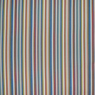 Cabaret Stripe Primary by Carole Designer Fabric In Tune 100% Cotton India N/A </p><p>Repeat: 9" H 54" - Swanky Fabrics -
