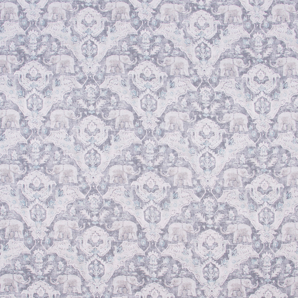 Elephant Parade Platinum by Carole Fabric Jungle Safari 55% Linen, 45% Viscose-Soil Release S Korea Passes 27,000 Double Rubs Wyzenbeek Horizontal: 13.5 and Vertical: 13.5 54 - Fabric Carolina -
