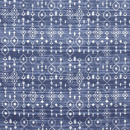Map It Out Navy by Carole Fabric Artisan 100% Cotton-SR USA  12 1/2" V, 13 1/2" H HD 54"  - Fabric Carolina -