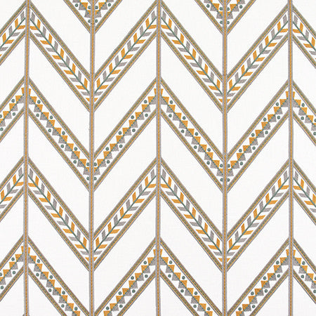 At This Moment Dijon by Carole Fabric Moonstone 60% Polyester, 40% Cotton India N/A 15 1/8" V, 12 3/8" H 50.75"  - Fabric Carolina -