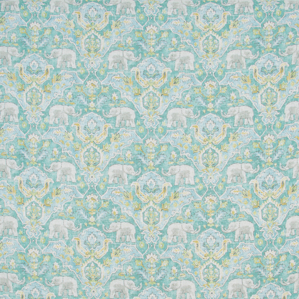 Elephant Parade Caribe by Carole Fabric Jungle Safari 55% Linen, 45% Viscose-Soil Release S Korea Passes 27,000 Double Rubs Wyzenbeek Horizontal: 13.5 and Vertical: 13.5 54 - Fabric Carolina -