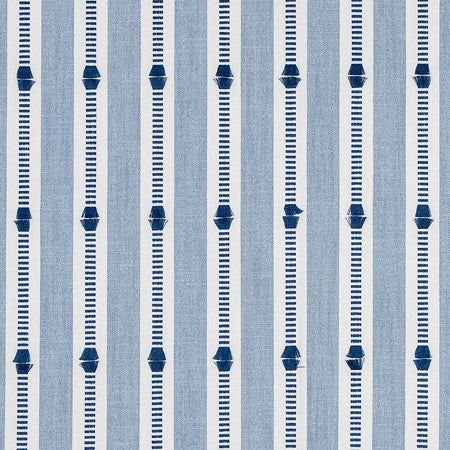 Homework Lake by Carole Designer Fabric Making Waves 82% Cotton, 18% Polyester N/A 3 7/8" V, 2" H 54" - Swanky Fabrics -