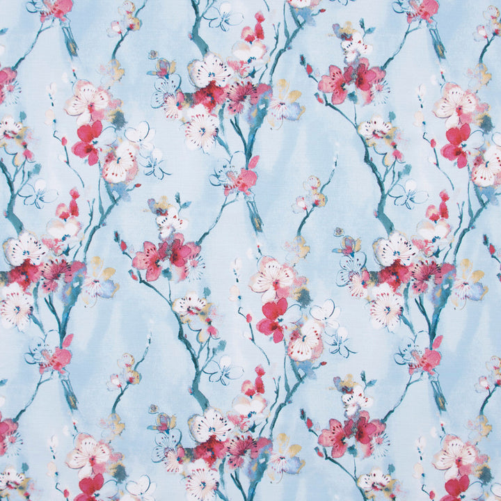 Another Time Mist by Carole Fabric Bluebird 100% Cotton S Korea Passes 15,000 Double Rubs Wyzenbeek Horizontal: 27.25 and Vertical: 26 54 - Fabric Carolina -