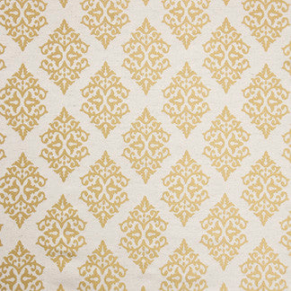 Spinster Gold by Carole Fabric New Classic 100% Polyester China N/A Horizontal: 7 1/2" D and Vertical: 7 1/2" 56" - Fabric Carolina -