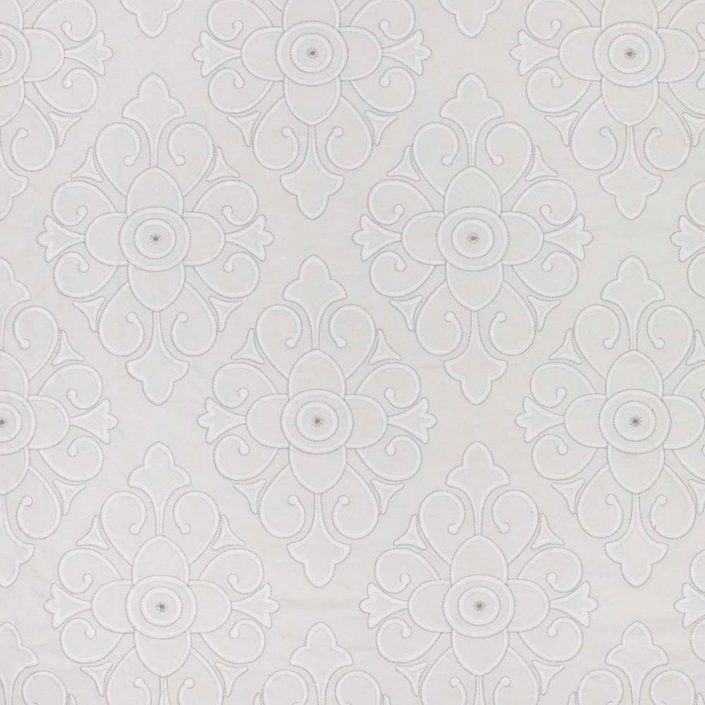 Free Reign Snow by Carole Fabric Lavender Mist 60% Cotton, 35% Polyester, 5% Zari India N/A Horizontal: 13 and Vertical: 15 51 - Fabric Carolina -