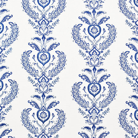 With Honor Navy by Carole Fabric Bluebell 64% Polyester, 36% Cotton India N/A 15 3/8" V, 25" H 50.75"  - Fabric Carolina -