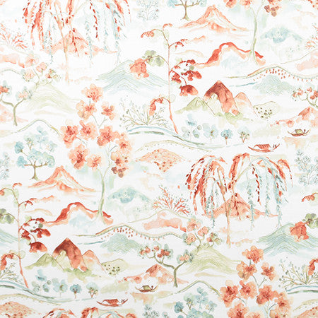 A Day Off Clay by Carole Fabric Harvest 100% Cotton Spain 30,000 Wyzenbeek Double Rubs 27" V, 13 1/2" H HD 54"  - Fabric Carolina -