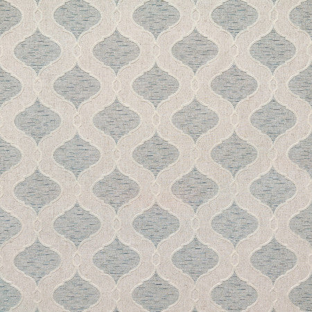 You Guessed It Iris by Carole Fabric Misty Glen Base: 85% Polyester, 9% Linen, 4% Viscose, 2% Acrylic Embr: 57% Viscose, 23% Polyester, 20% Acrylic India  7 5/8" V, 4 1/4" H 51""  - Fabric Carolina -