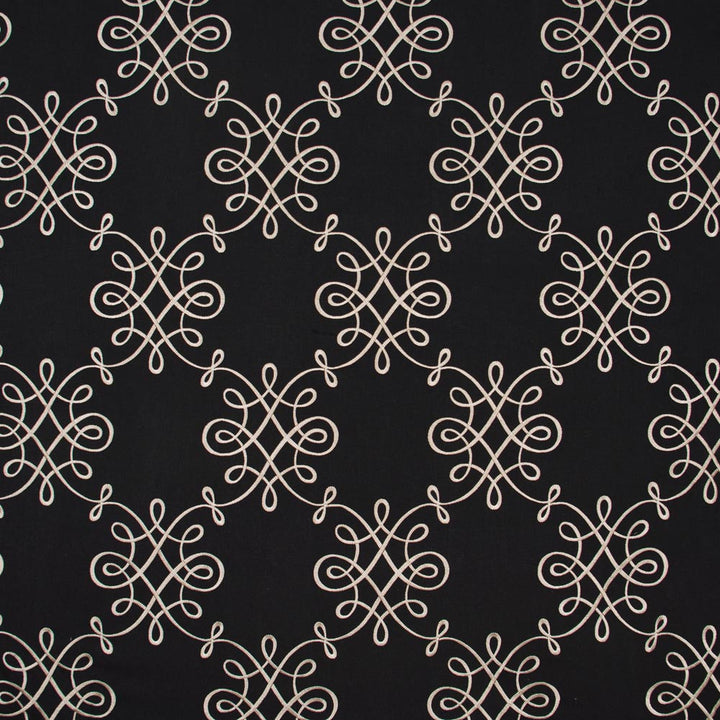 State Of Grace Black by Carole Fabric Onyx & Ivory 60% Polyester, 30% Cotton, 10% Linen India N/A Horizontal: 13 and Vertical: 1575 50 - Fabric Carolina -