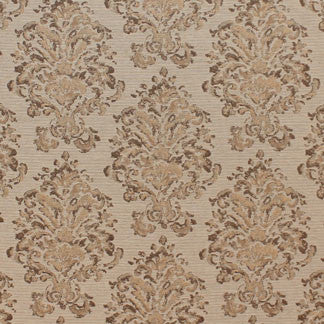 Miss Me Brown by Carole Designer Fabric Love Affair 67% POLY,19% COTTON,8% LINEN,6% VISCOSE- TURKEY N/A 10 1/4" V, 13 3/8" H 55" - Swanky Fabrics -