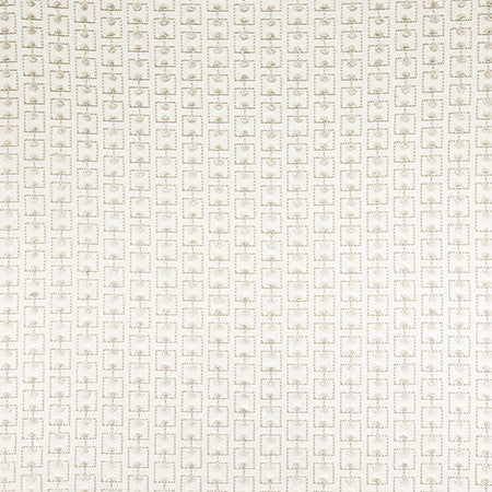 Breakthrough Linen by Carole Fabric Hidden Treasure Base: 52% Cotton, 48% Poly Embr: 79% Cotton, 21% Viscose India  2 3/8" V, 4 1/2" H 53"  - Fabric Carolina -