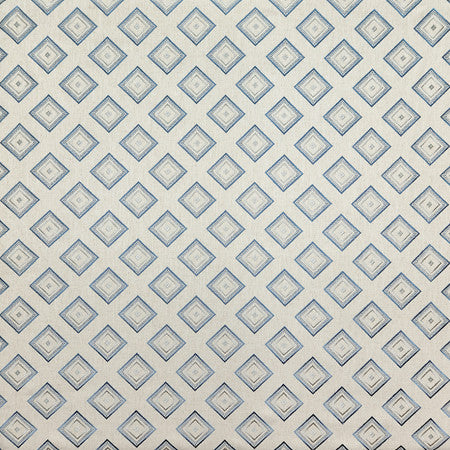 Precious Jewel Metal Blue by Carole Designer Fabric Blue Crush 50% Polyester, 40% Cotton, 10% Linen China 5 3/4" V, 5 1/2" H 52 1/4"" - Swanky Fabrics -
