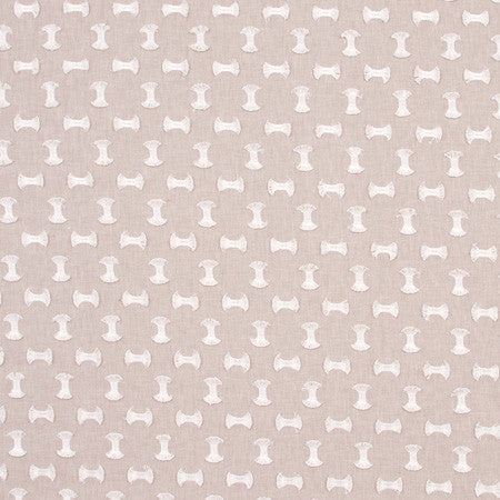 Pick A Bow Linen by Carole Fabric Portobello 50% Polyester, 50% Cotton India  5 1/4" V, 6 1/4" H 52"  - Fabric Carolina -