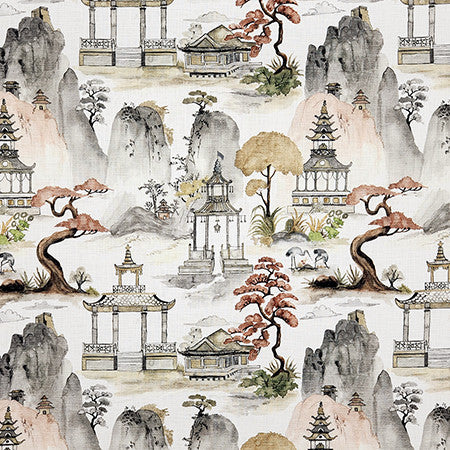 Expanded Horizons Antique by Carole Fabric Hidden Treasure 100% Cotton India  27" V, 27" H 54"  - Fabric Carolina -