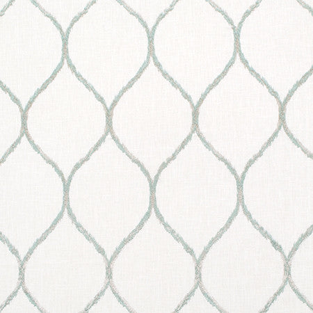 As You Go Mint by Carole Fabric Jade 52% Cotton, 25% Rayon, 18% Polyester, 5% Linen India  7 1/2" V, 4 1/4" H 52"  - Fabric Carolina -