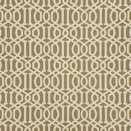 Cant Say No Limestone by Carole Fabric Evergreen 70% Cotton, 30% Linen China  8" V, 4 1/2" H HD 54"  - Fabric Carolina -