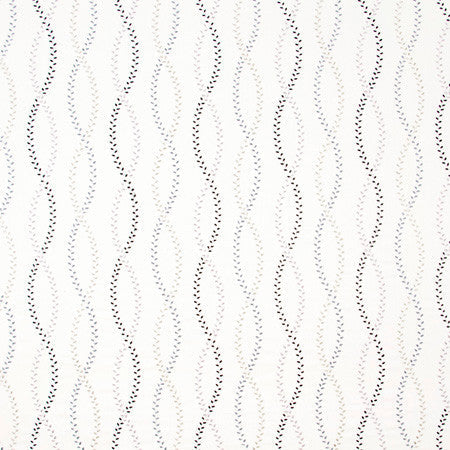 Tiny Leaves Domino by Carole Designer Fabric Birch 88% Cotton, 12% Viscose India N/A Horizontal: 6 1/4" and Vertical: 13" V 50" - Swanky Fabrics -