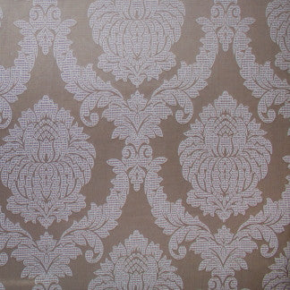 Suspenseful Taupe by Carole Fabric Mint Truffle 58% Cotton, 42% Polyester India Passes 15,000 Double Rubs Wyzenbeek </p><p>Repeat: 19" V, 13 1/4" H 54" - Fabric Carolina -