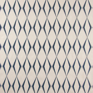 Double Take Navy by Carole Fabric Something Blue 34% Viscose, 28% Poly, 28% Linen, 10% Ra China Passes 60,000 Double Rubs Wyzenbeek Horizontal: None and Vertical: 6"V 3" H 54" - Fabric Carolina -