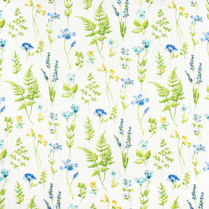 Elberton Way Bluebell by Carole Fabric