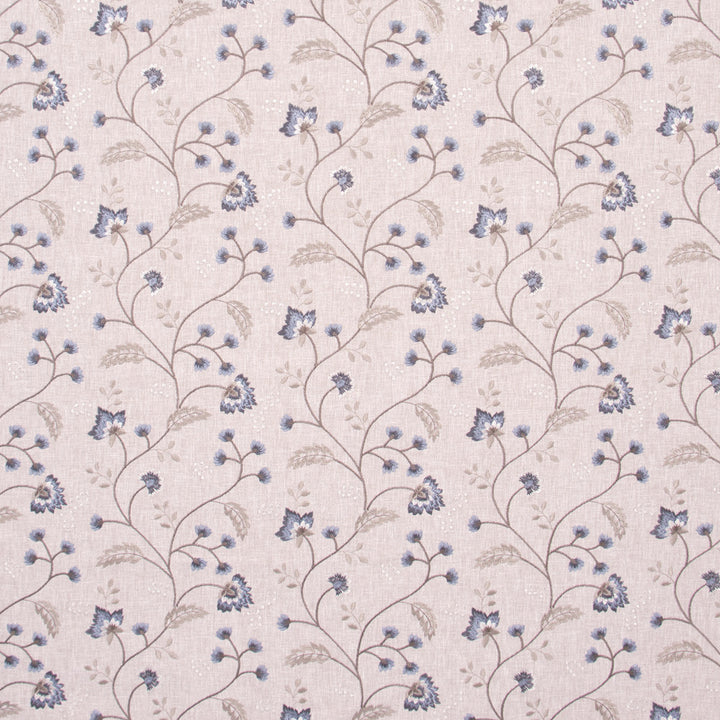 Until You Java by Carole Fabric Bluebird 52% Cotton, 48% Polyester India Passes 30,000 Double Rubs Wyzenbeek Horizontal: 17.25 and Vertical: 9.125 52 - Fabric Carolina -