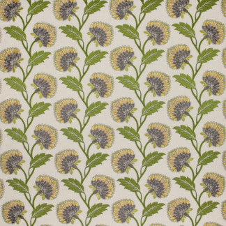 Missing You Spring by Carole Fabric Seamist 70% Polyester, 30% Cotton India N/A Horizontal: 10 1/2" and Vertical: 9 1/4"V 52" - Fabric Carolina -