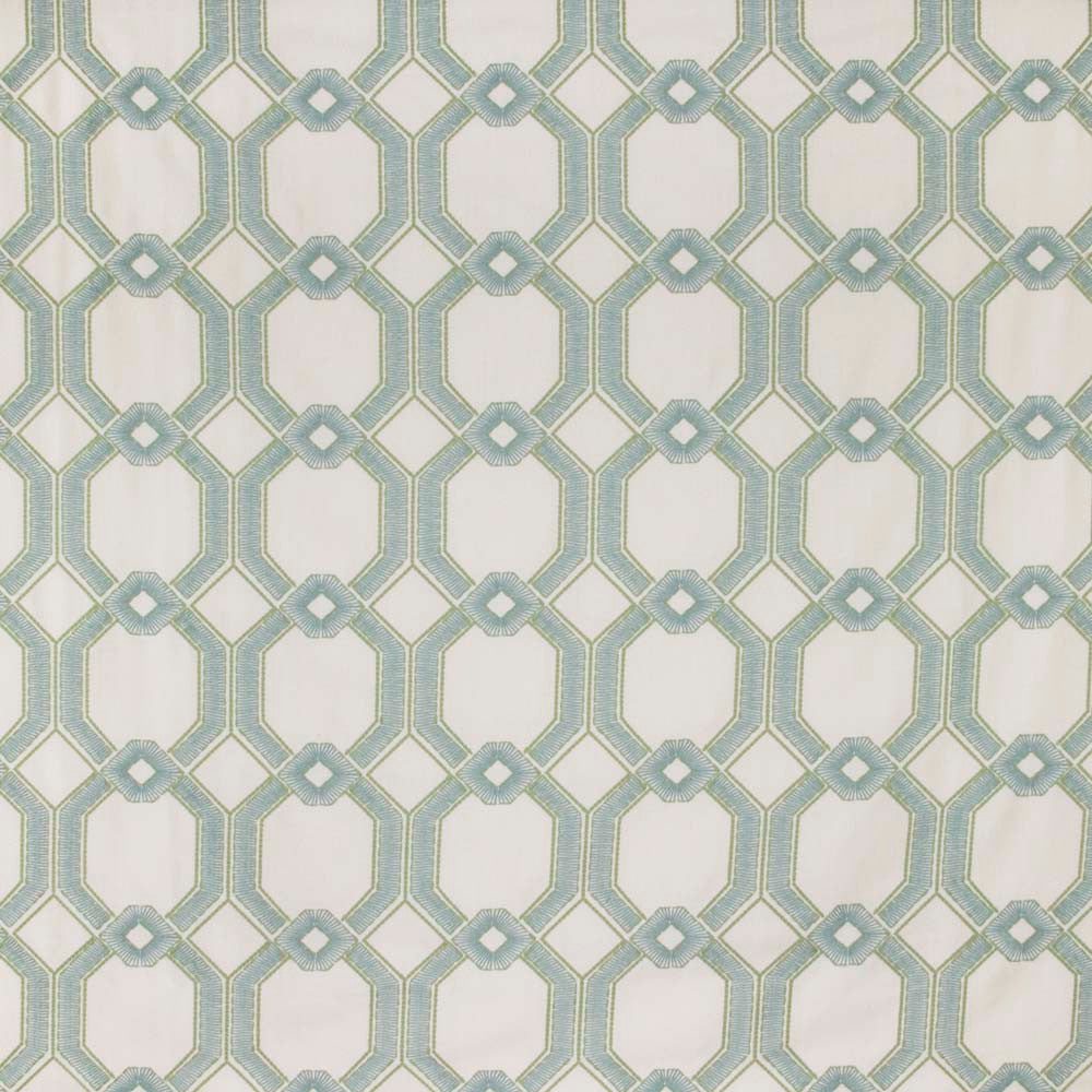Graceful Gate Sea Glass by Carole Fabric Seamist 100% Polyester India N/A Horizontal: 675 and Vertical: 65 54 - Fabric Carolina -