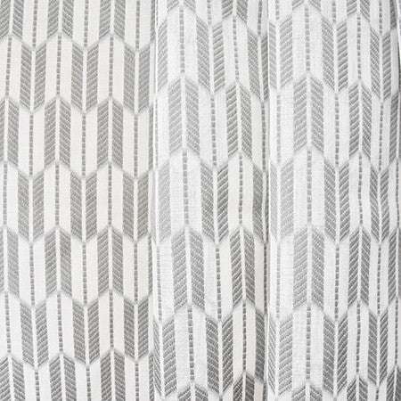 Heading Out Gray by Carole Fabric Sheer Luxury 100% Polyester TURKEY  1 1/2" V, 3 7/8" H 118"  - Fabric Carolina -