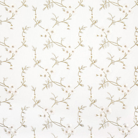 Hearts And Flowers Pear by Carole Designer Fabric Sunset Serenade Base:68% Polyester, 21% Linen, 11% Cotton Embr: 100% Viscose India 9 1/4" V, 13" H 53"" - Swanky Fabrics -