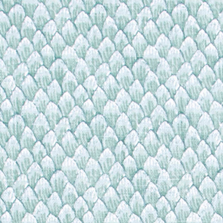 Snowcaps Viridian by Carole Designer Fabric Wintermint 85% Cotton, 15% Linen Pakistan 24,000 Wyzenbeek Double Rubs Horizontal: 3 and Vertical: 4.25 54 - Swanky Fabrics -