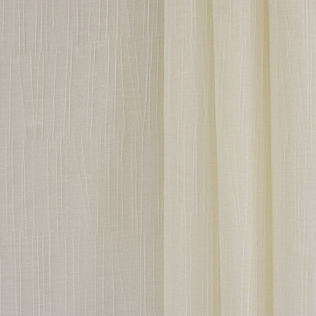 Sound Of Silence Ivory by Carole Fabric Sheer Philosophy 100% Polyester Turkey  8 3/4" V, 11 1/4" H 118"  - Fabric Carolina -