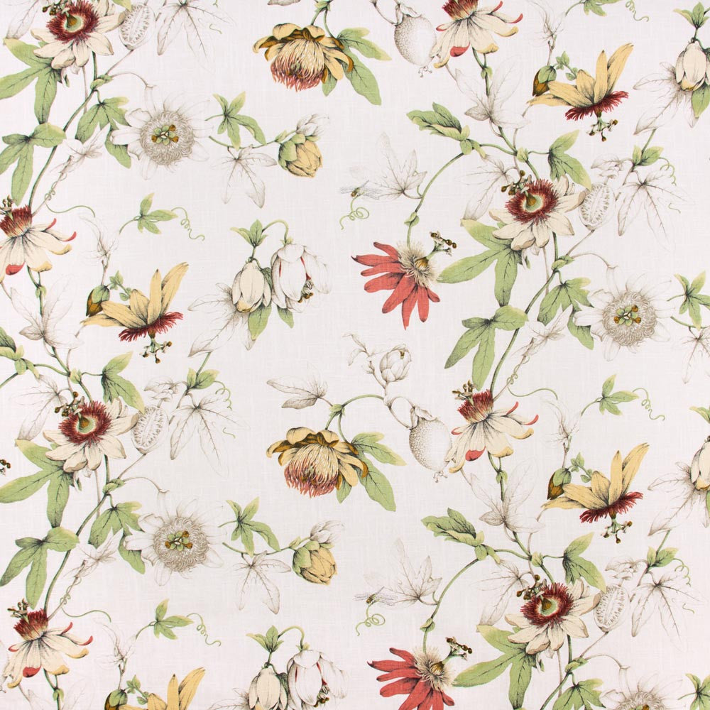 Dear Diary White Tea by Carole Fabric Vibrance 55% Linen, 45% Rayon- Soil & Stain Repellent Finished In USA Passes 15,000 Double Rubs Wyzenbeek Horizontal: 27 and Vertical: 2525 54 - Fabric Carolina -