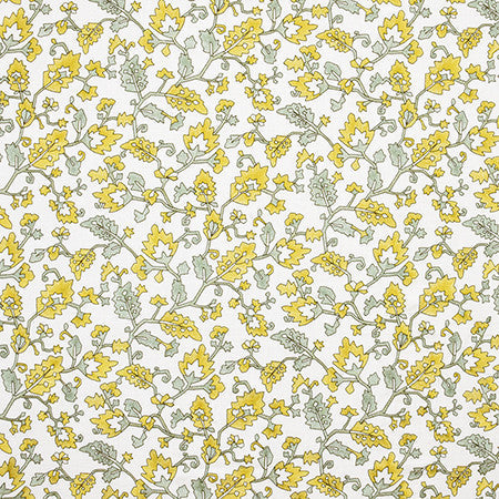 Almost Got It Citrine by Carole Designer Fabric Artisan Base: 100% Cotton. Embr: 78% Viscose, 22% Poly INDIA 42,000 Wyzenbeek Double Rubs 15 1/4" V, 25 3/4" H HD 52" - Swanky Fabrics -