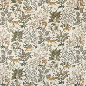 Tiger Hunt Ecru by Carole Fabric