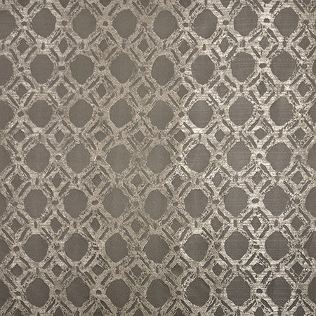 Never Lost Taupe by Carole Designer Fabric Marble & Brass 100% Polyester China 60,000 Wyzenbeek Double Rubs 11 3/4" V, 14 5/8" H 56" - Swanky Fabrics -