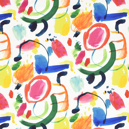 Capture The Mood Multi by Carole Fabric Prisma 100% Cotton SPAIN  25"V, 27" H HD 54"  - Fabric Carolina -