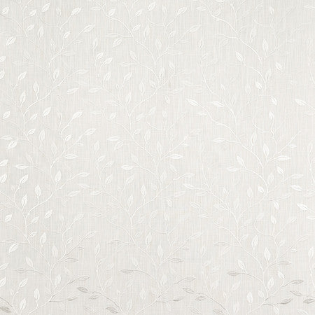 Looking Good Bright White by Carole Fabric Oasis 100% Polyester India  12 5/8" V, 13" H 51.5"  - Fabric Carolina -