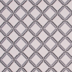 Diamonds Within Charcoal by Carole Fabric