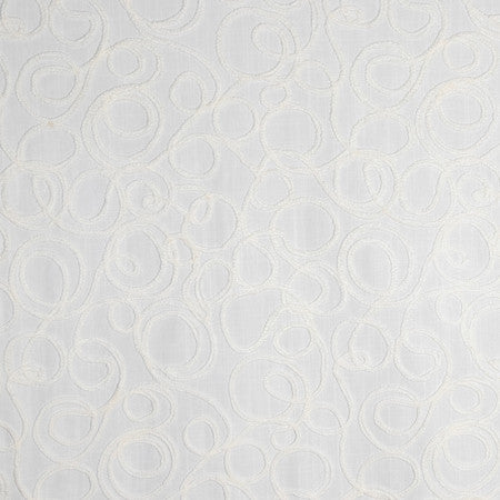 Lost And Found White by Carole Fabric Earthbound 100% Polyester 50,000 Wyzenbeek Double Rubs 18 1/4" V, 18" H 54" - Fabric Carolina -