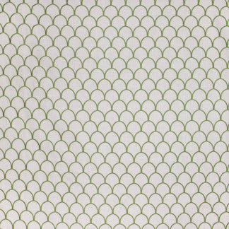 Around The Bend Fern by Carole Designer Fabric Seamist 88% Polyester, 7% Rayon, 5% Linen China 4" V, 2 3/4" H 54" - Swanky Fabrics -