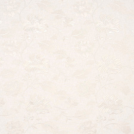 One She Loves Cream by Carole Fabric Portobello 70% Polyester, 30% Cotton India N/A Horizontal: 16 7/8" and Vertical: 9 3/8" V 51.5" - Fabric Carolina -